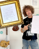 Hand Written Lyric Sheet